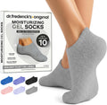 Moisturizing Gel Socks, Mellow Moon, 1 Pair | Full-Foot Gel Lining, Overnight Foot Care, Dry Feet and Cracked Heels