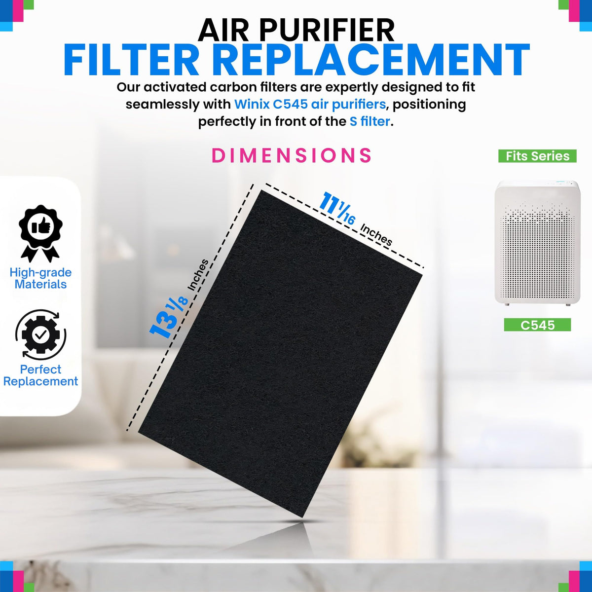 C545 Carbon Prefilter S - Compatible with Winix Air Purifier Filter