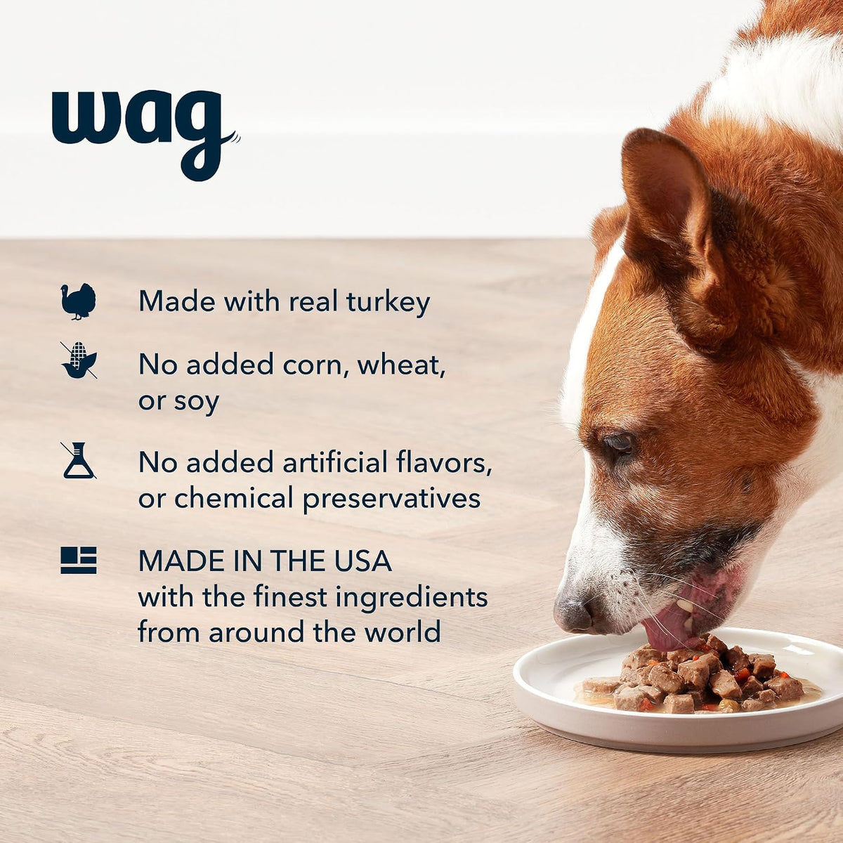 Amazon Brand - Wag Stew Canned Dog Food, Turkey & Sweet Potato Recipe, 13.2 oz Can (Pack of 12)