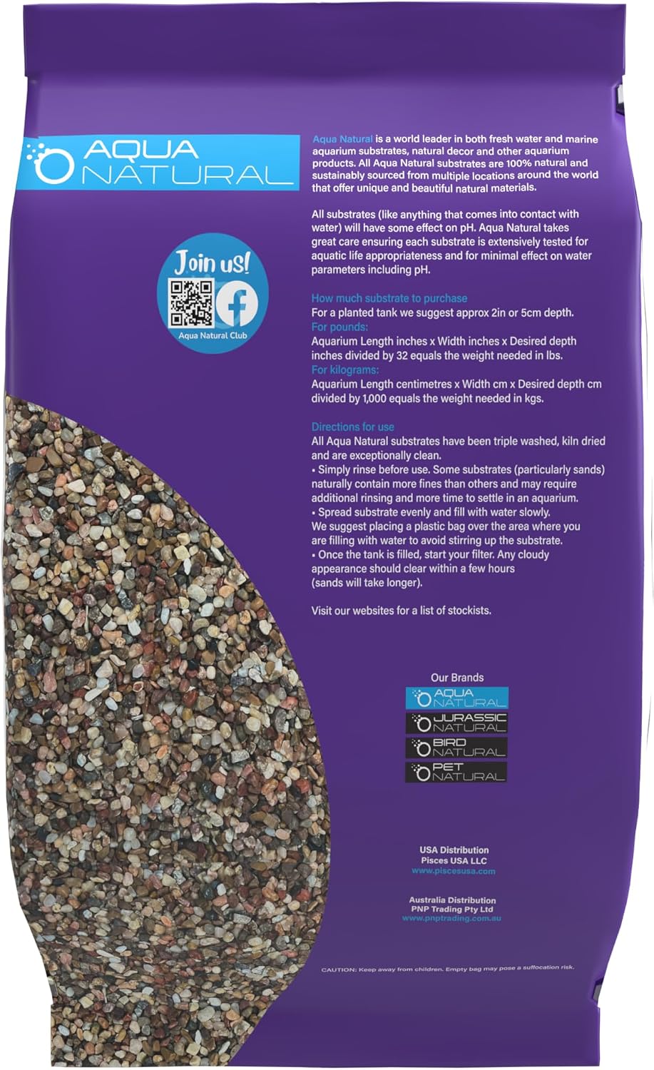 Aquarium Substrate, Gold Pearl Gravel, 10lb