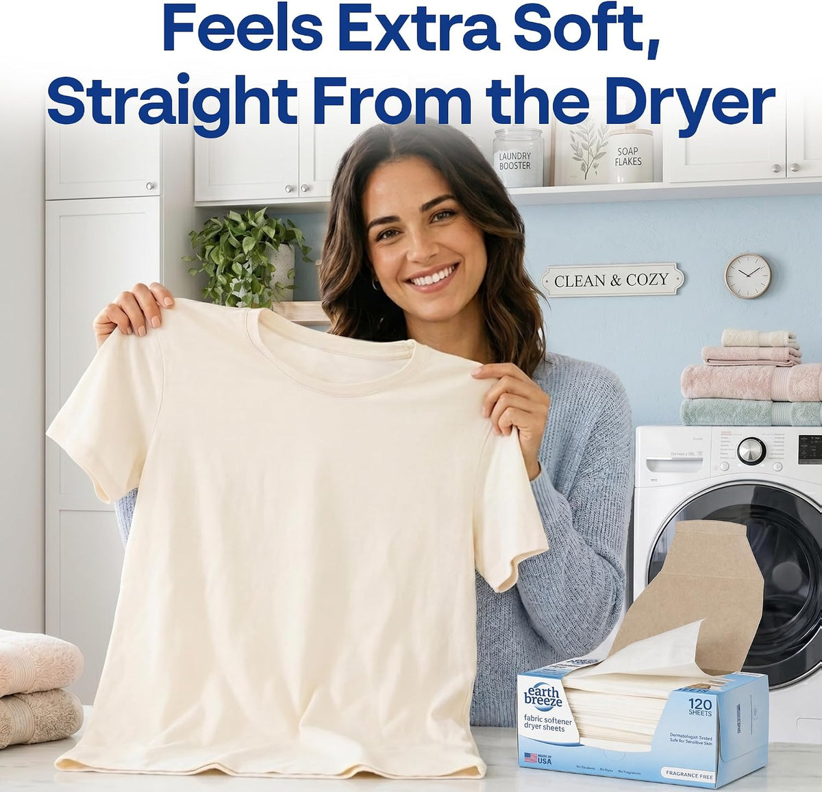 Fabric Softener Dryer Sheets Fragrance Free (240 Sheets)