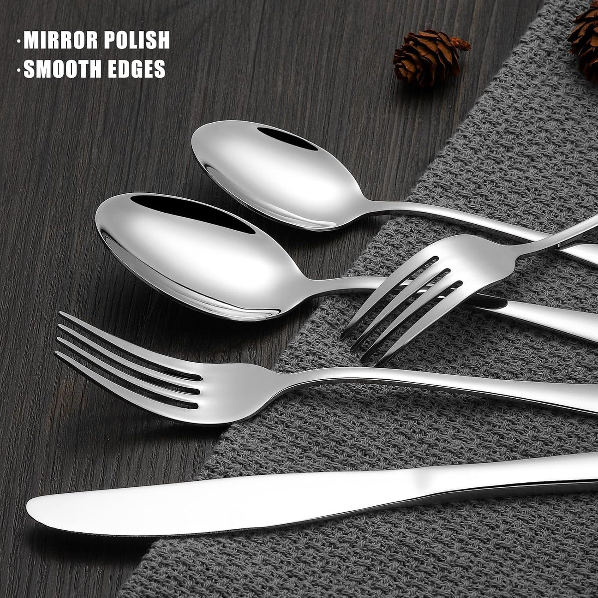 Silverware Set for 12, Stainless Steel 60 Piece Flatware Set