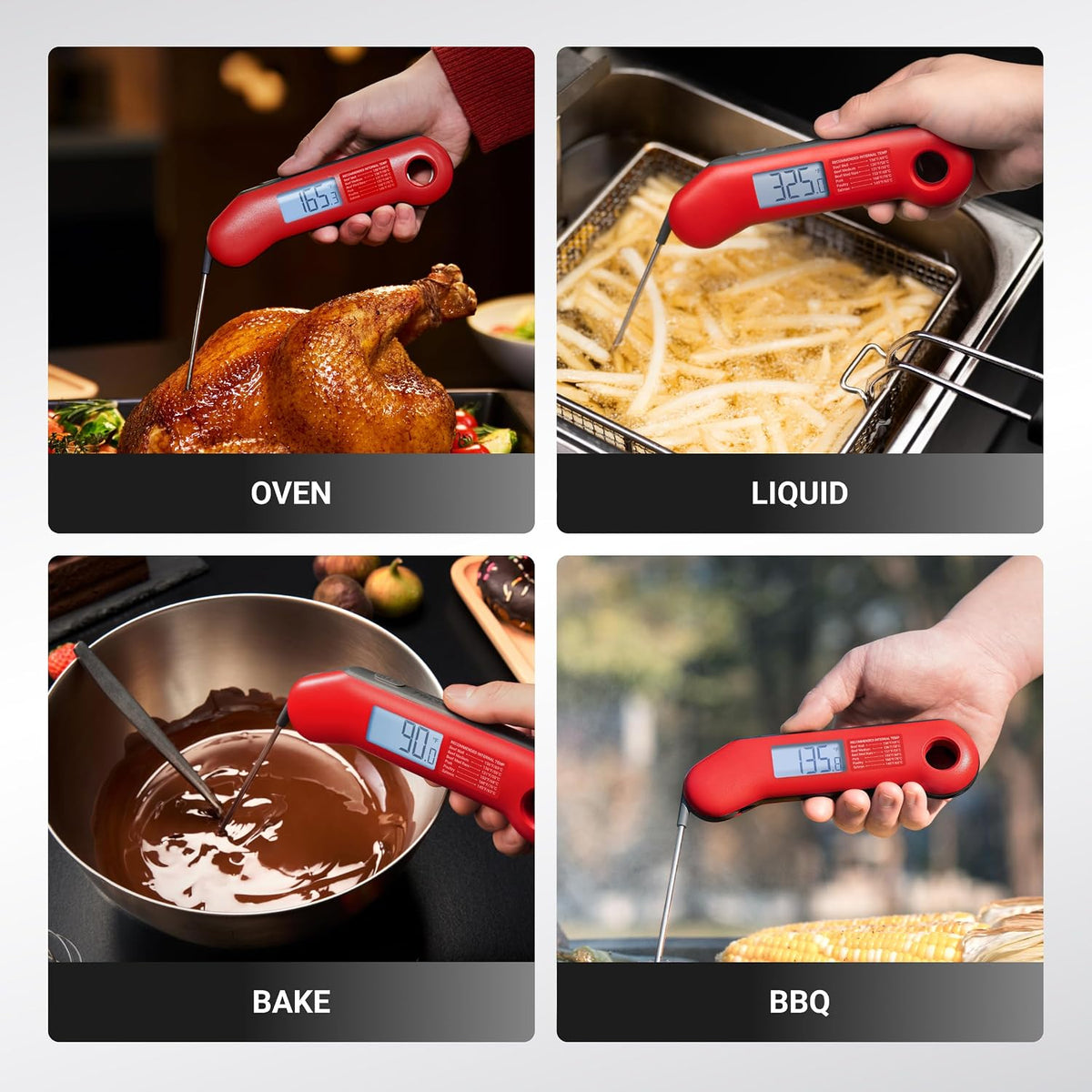 0.5 Sec Professional Meat Thermometer Digital, ±0.5°F Accuracy