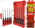 FTG USA 10 Pc #4 & #6 Tapered Drill Bits Replacement for Countersink