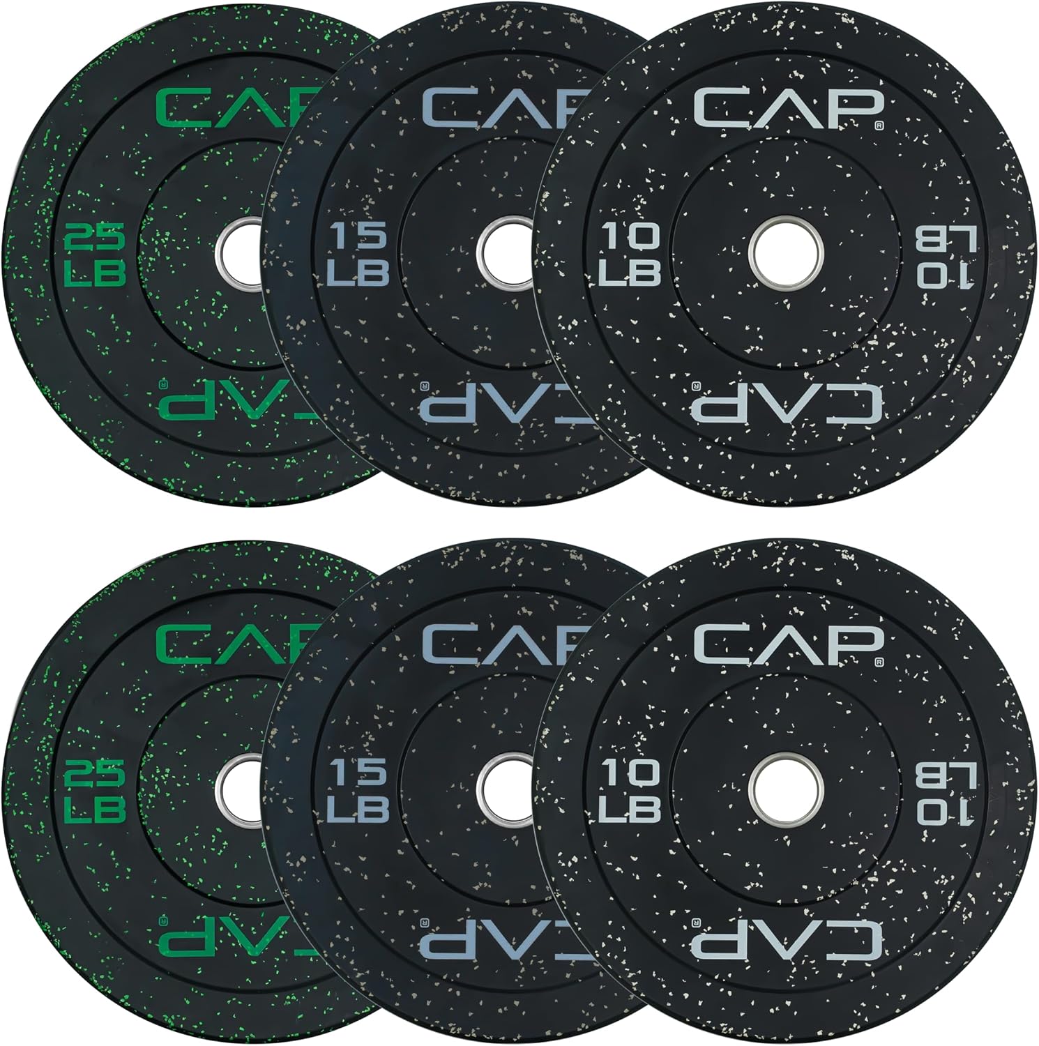 2-inch Olympic Bumper Plate Weight Set | 100-370 lbs | Multiple Colors | Storage Rack Optional