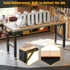 60 x 22-Inch Adjustable Workbench, 2000 lb Capacity