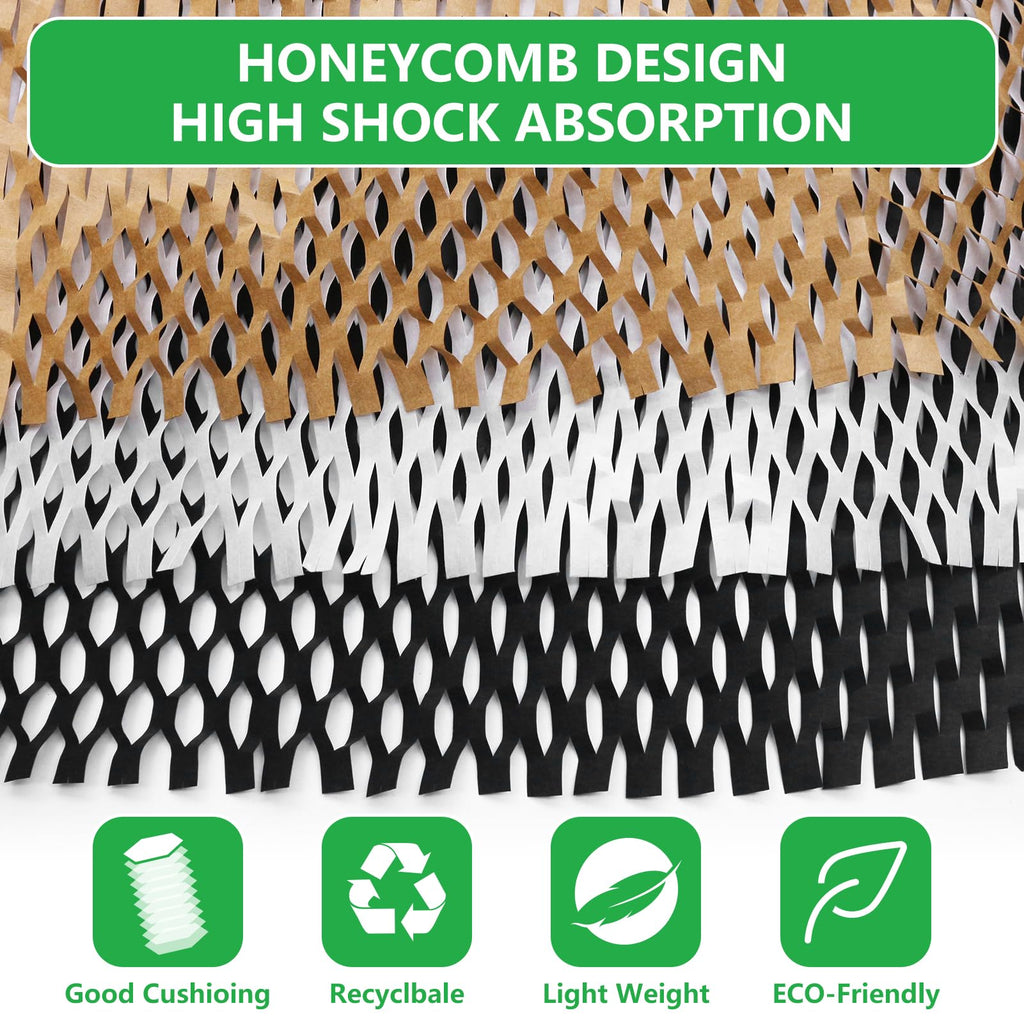 Honeycomb Packing Paper 15"x131' Recyclable Honeycomb Paper Moving Supplies Bubble Paper Wrapping Protective Roll