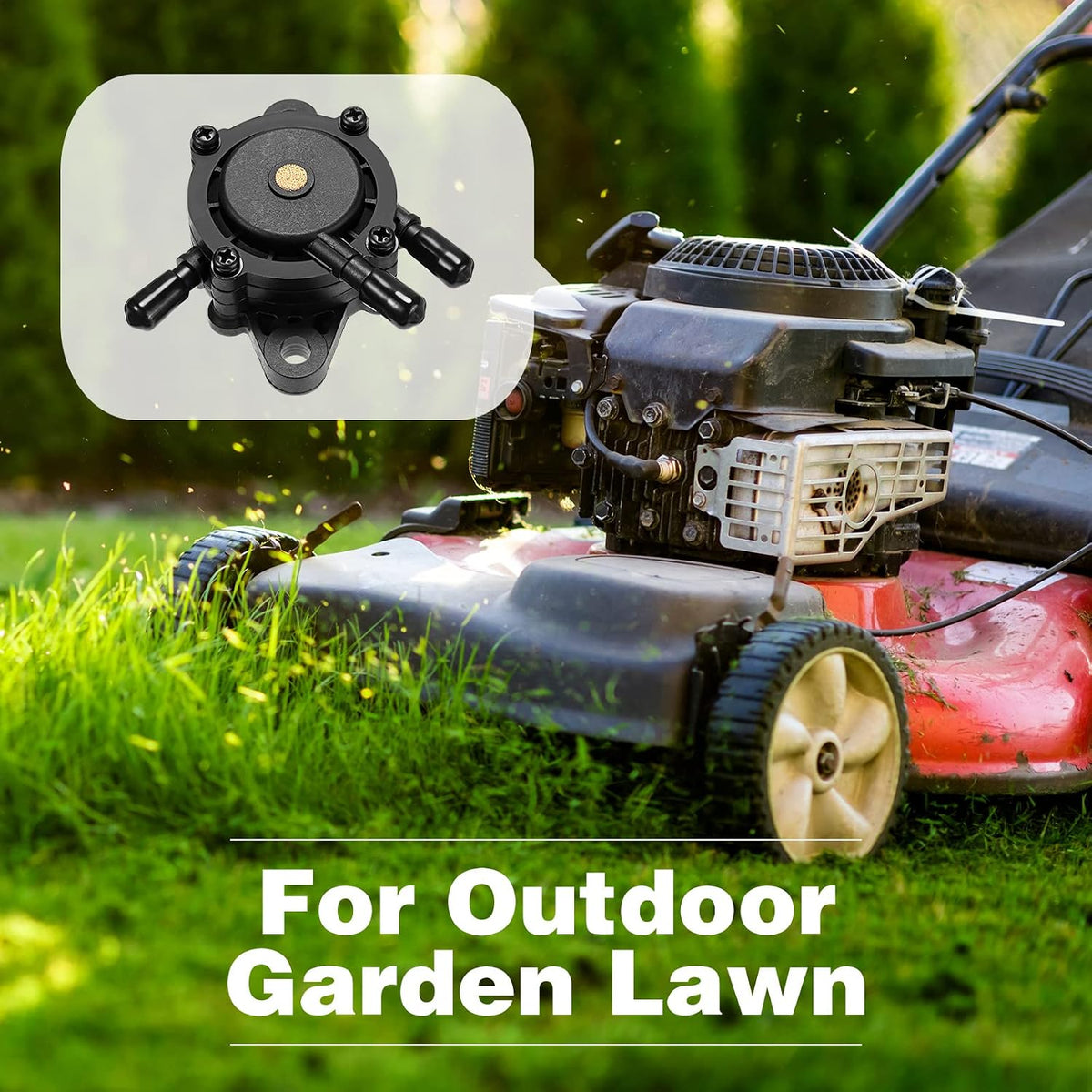 CHENGU 6 Pcs Fuel Pump Lawn Mower Compatible with 491922 691034 692313 808492 808656 808281 Fuel Pump for Outdoor Garden Lawn