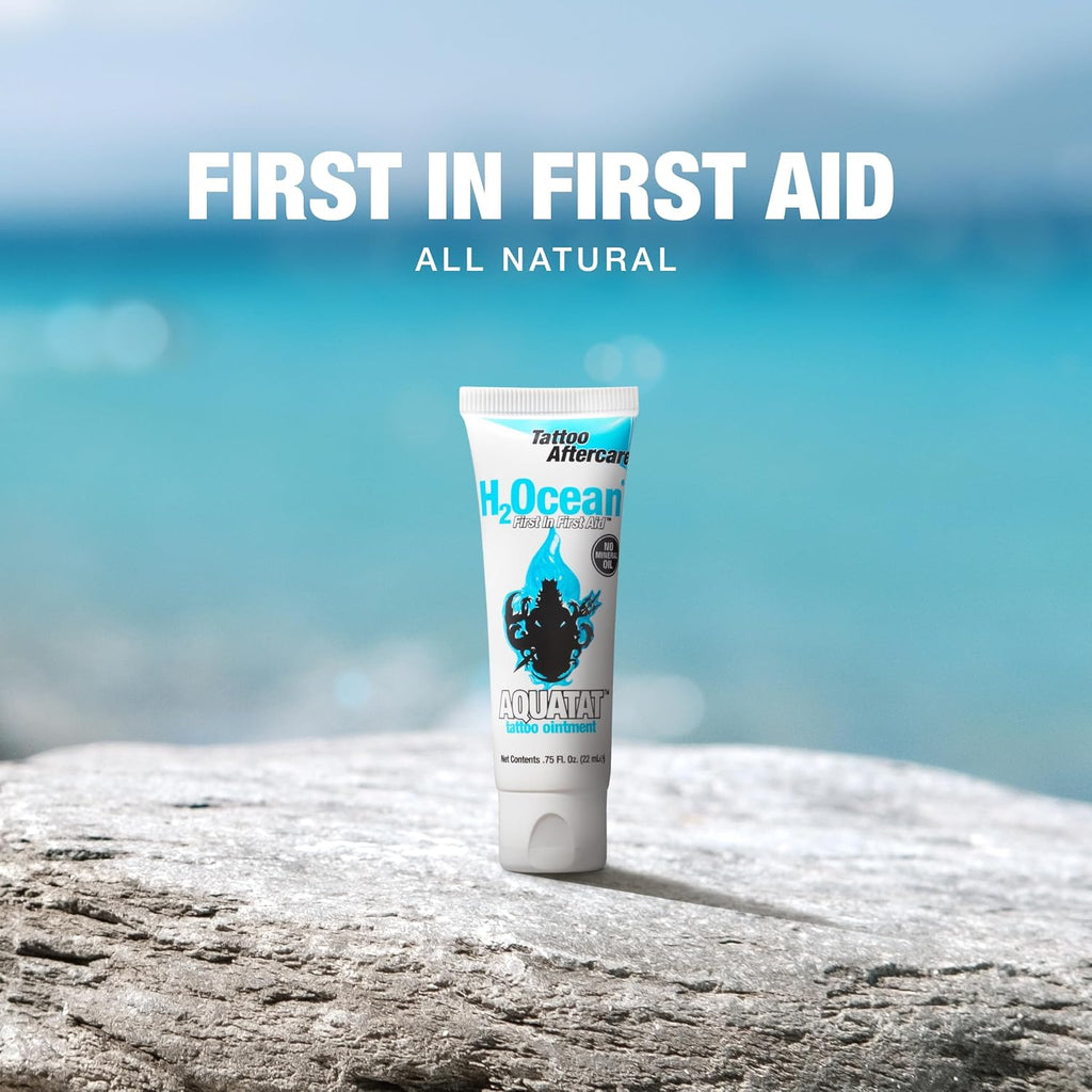 Aquatat Tattoo Healing Ointment - Tattoo Aftercare Cream for Tattoo Supplies - Fragrance- & Dye-Free Tattoo Care