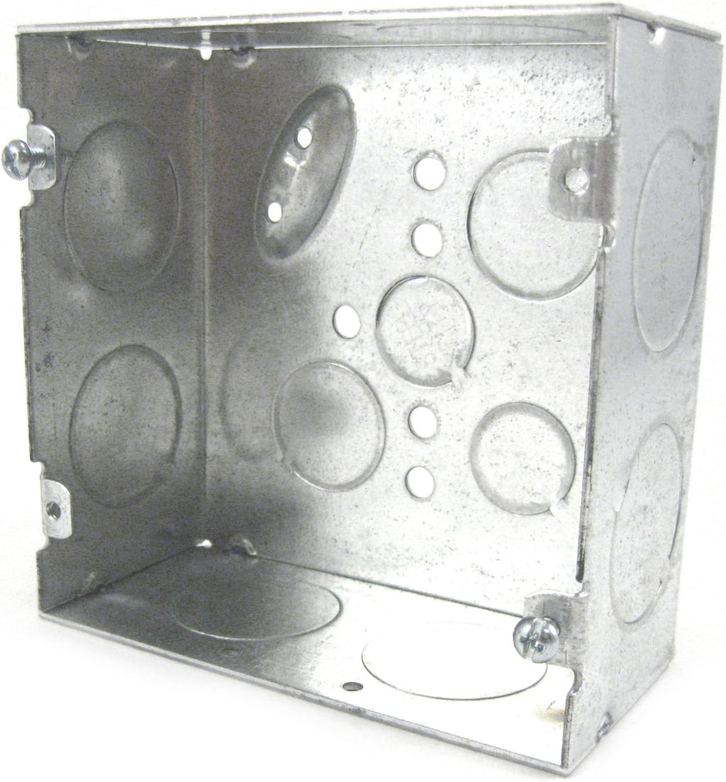 Steel City 4-11/16 Inch Square Box, 42 Cu in, E-KO