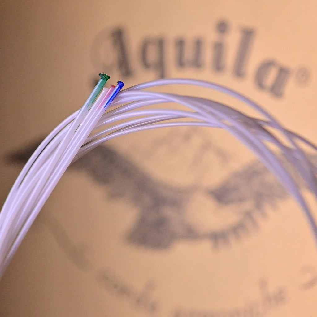 Aquila New Nylgut AQ-42 Banjo Ukulele Strings – High G, 1 Set of 4, Synthetic Gut for Superior Tone & Stable Tuning