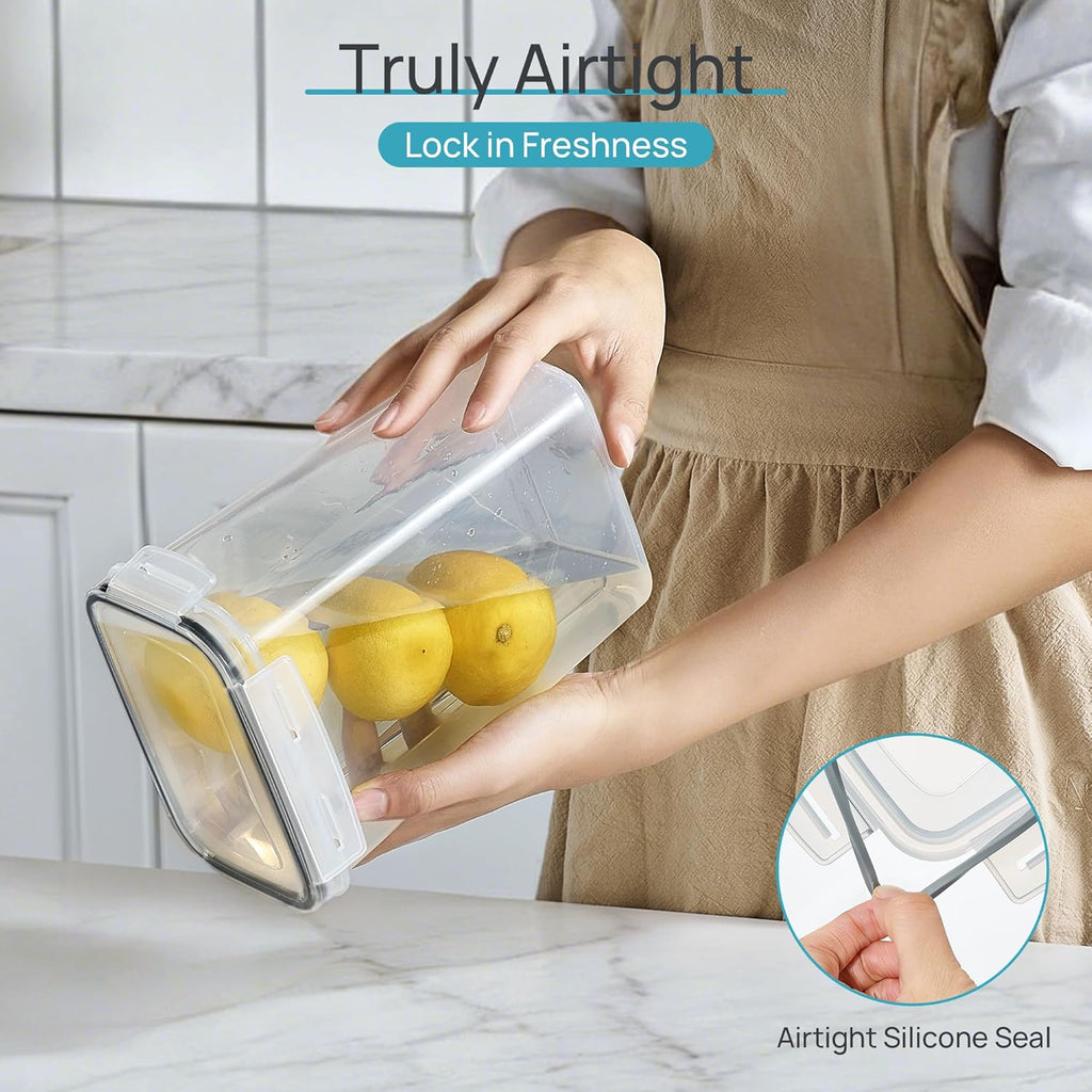 Airtight Food Storage Containers with Lids, Vtopmart 24 pcs Plastic Kitchen and Pantry Organization Canisters for