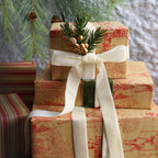 Ivory Velvet Ribbon, 1" Wide for Wreaths & Bows