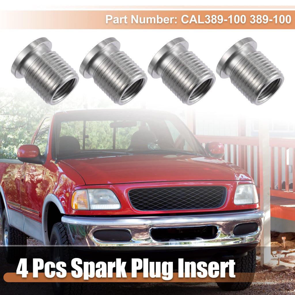 X AUTOHAUX 4pcs for 14mm Spark Plug Insert for Ford Triton Engine Motor