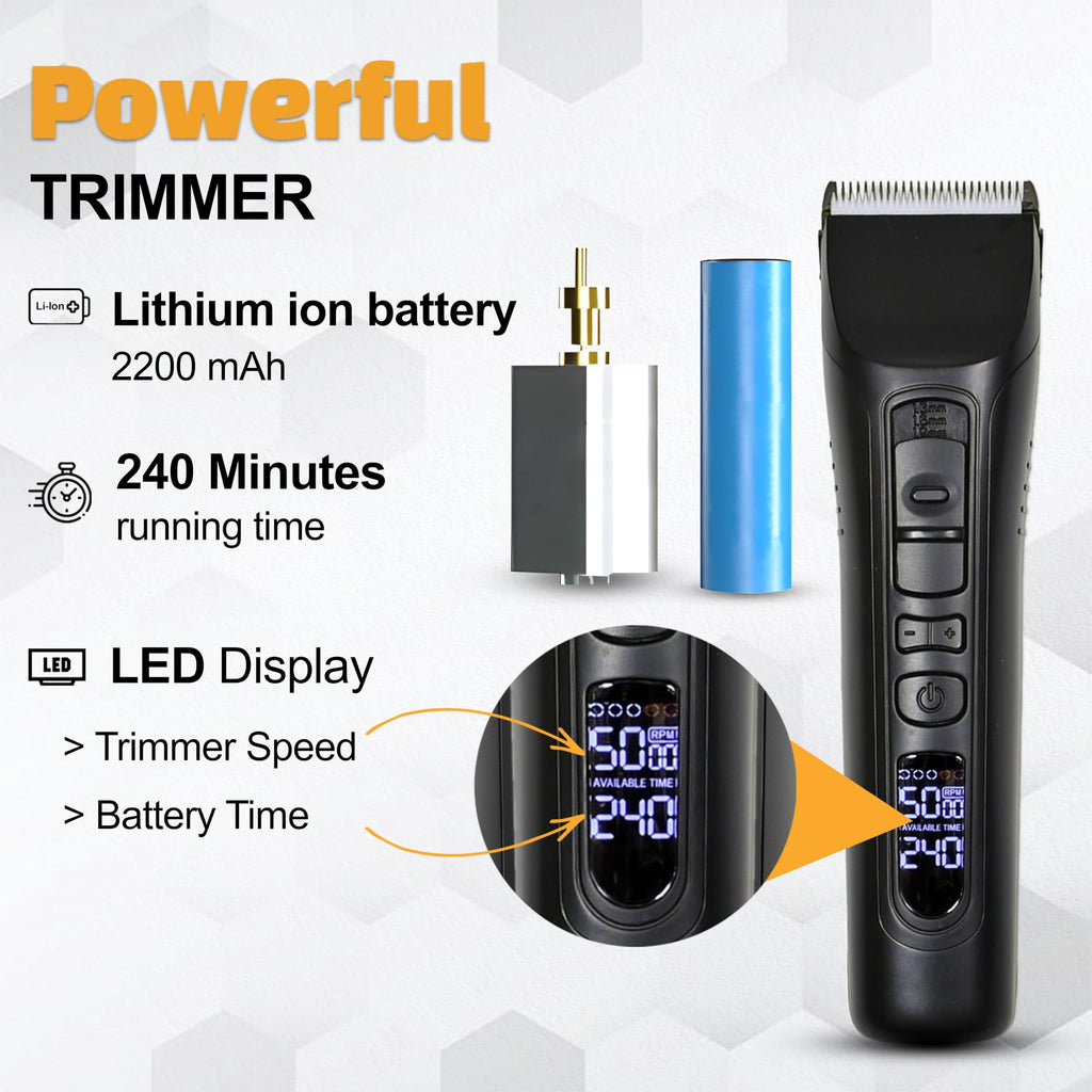 Beardscape V1 Cordless Beard Trimmer for Men with Ceramic Blade, Black