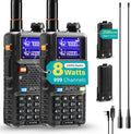 UV-5G Plus GMRS Handheld Radio, 999 CHs Chirp Compatible, 2 Pack | Long Range Repeater Capable, USB-C 2500mAh