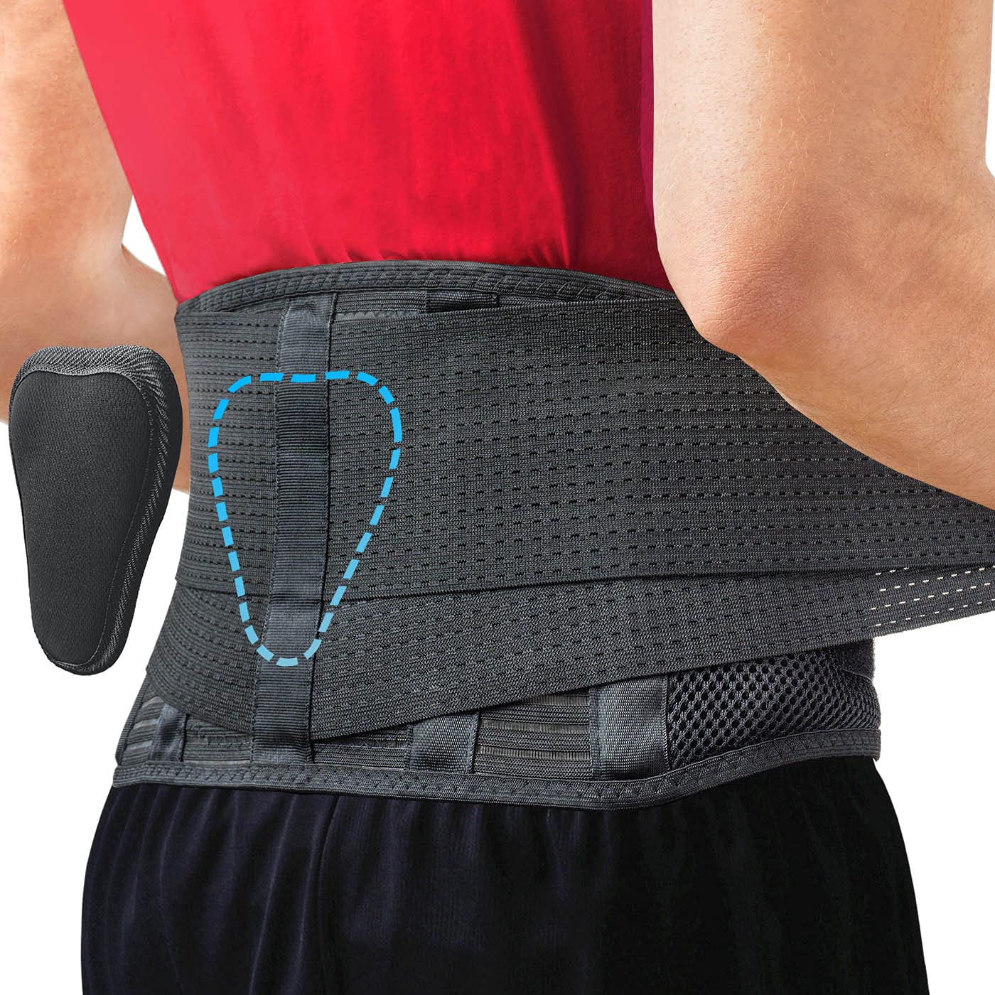 Back Brace for Lower Back Pain - Immediate Relief from Sciatica, Herniated Disc, Scoliosis - Breathable + Lumbar
