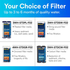 Filtrete String Wound Whole House Filter Replacement 3WH-STDSW-F02, 2-Pack | String Wound Filter Helps Helps Protect