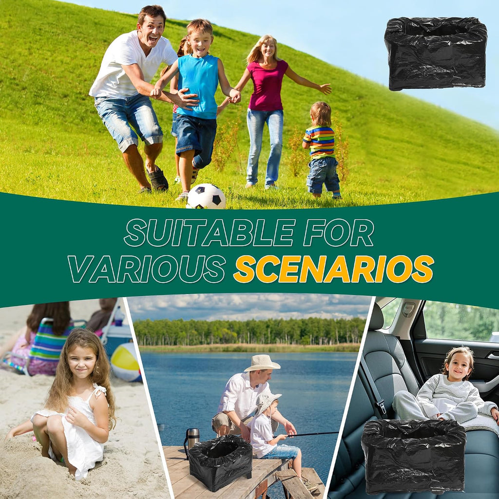 In-car Portable Toilet Collapsible Potty, Emergency Toilet | Temporary Potty For Outdoor Camping, Road Trips, Traffic