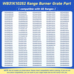 WB31K10252 Range Burner Grate Compatible with GE Range Grate Replacement
