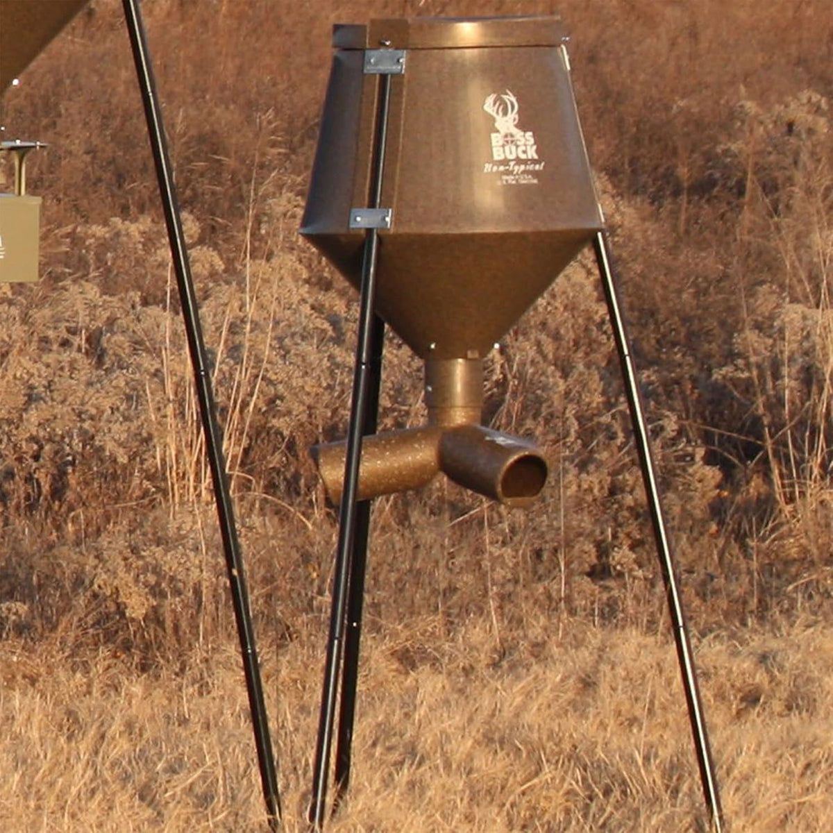 Gravity Deer Feeder for Game & Hunting, 200 lb Corn Capacity