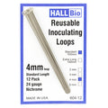 604-12 4mm x 100mm Reusable Inoculating Loops, Nichrome A (12 Pack)