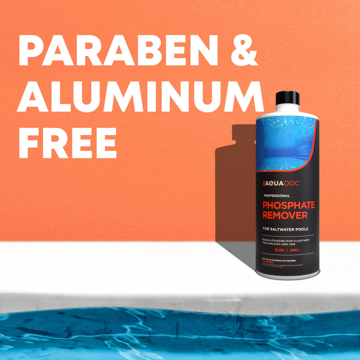 AquaDoc Saltwater Pool Phosphate Remover - Concentrated - 32 oz
