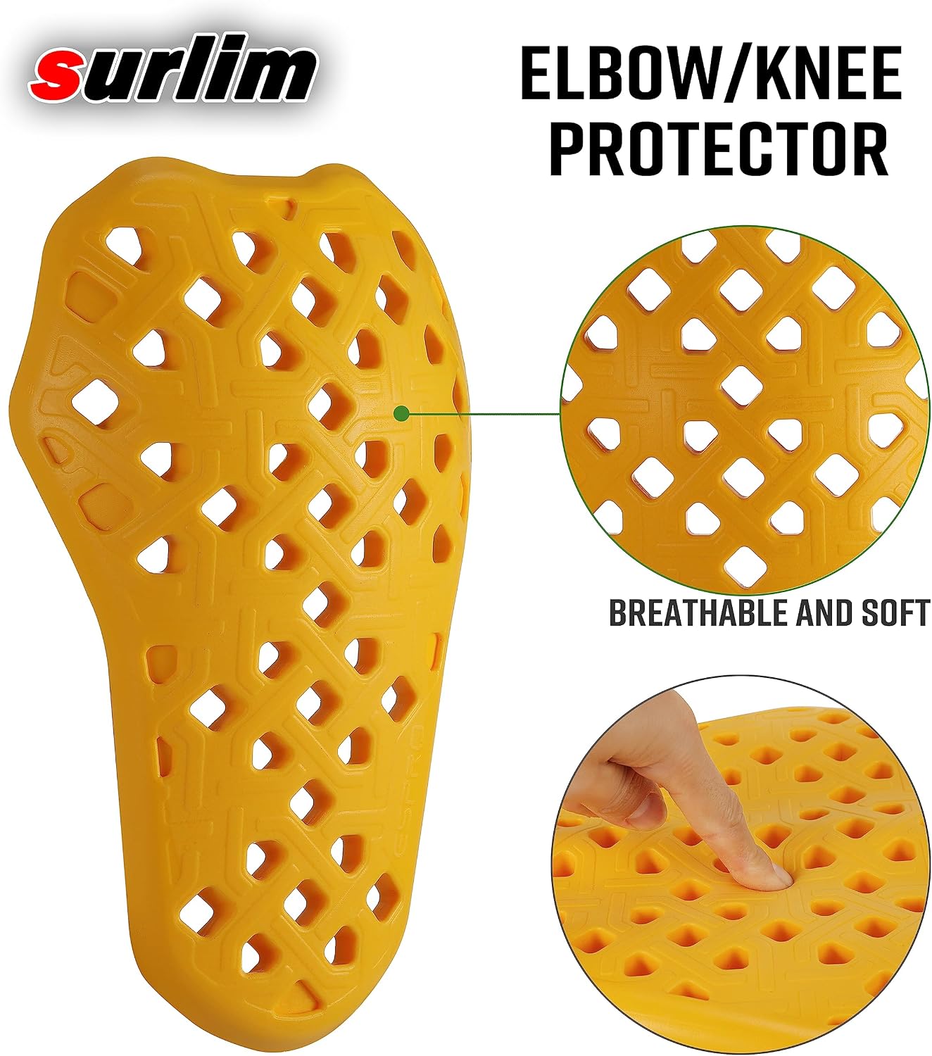 CE Level 2 Motorcycle Armor Inserts for Jackets and Riding Pants | CE Level 2 Impact-Reactive Armor with Airflow