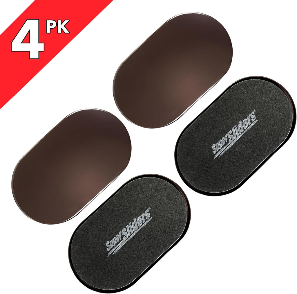 5-3/4" x 9-1/2" XL Oval Reusable Furniture Sliders for Carpet, Anti-Slip Protective Furniture Moving Pads for Beds