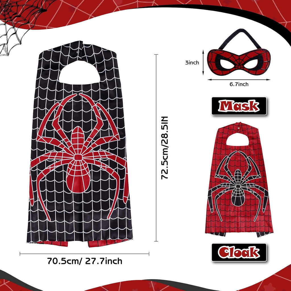 Superhero Capes for Kids,Hero Capes and Masks Fit for 4-12years old boy and girls Dress up and Holiday Costumes.