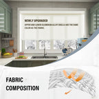 Light Filtering Roller Shades for Windows, 34" W x 72" H, Ivory