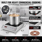 3500W Commercial Induction Cooktop, 220V Induction Hot Plate