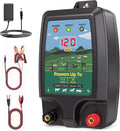 Electric Fence Charger 15 Miles, 12KV Pulse Charger AC/DC Solar Compatible, Heavy Duty Livestock 2J Fence Charger for
