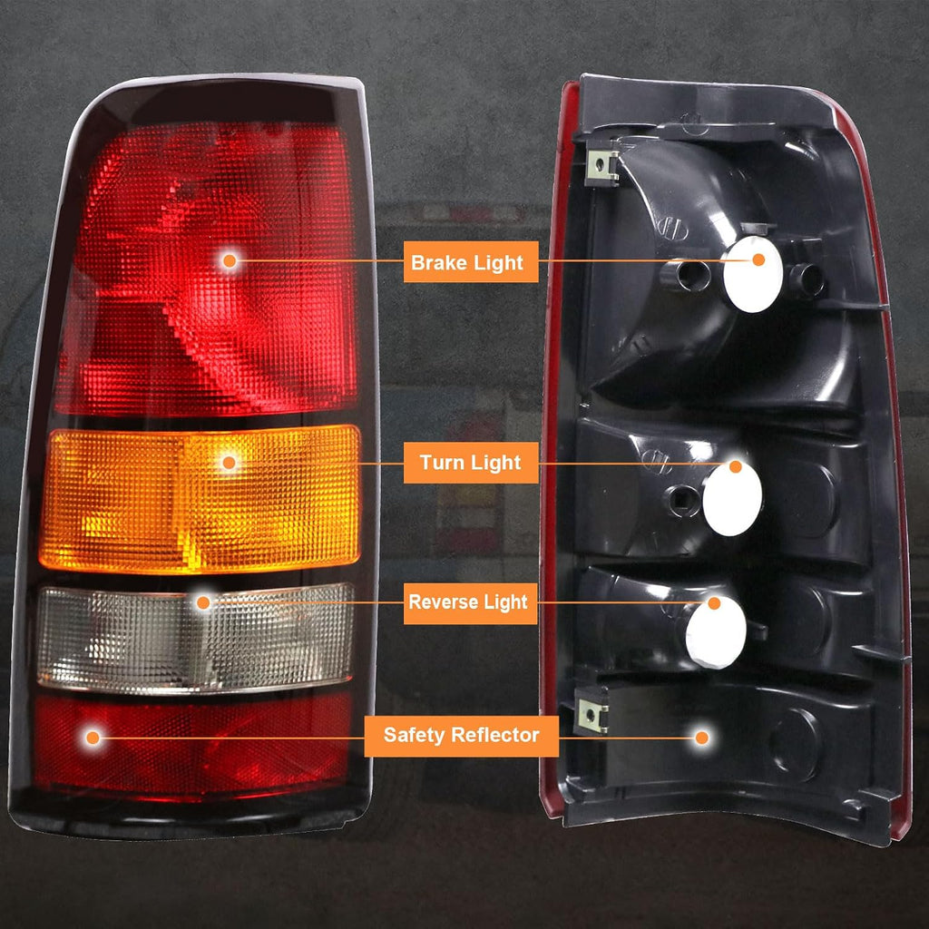Tail Lights Compatible With 1999-2006 GMC Sierra 1500 2500 3500 HD