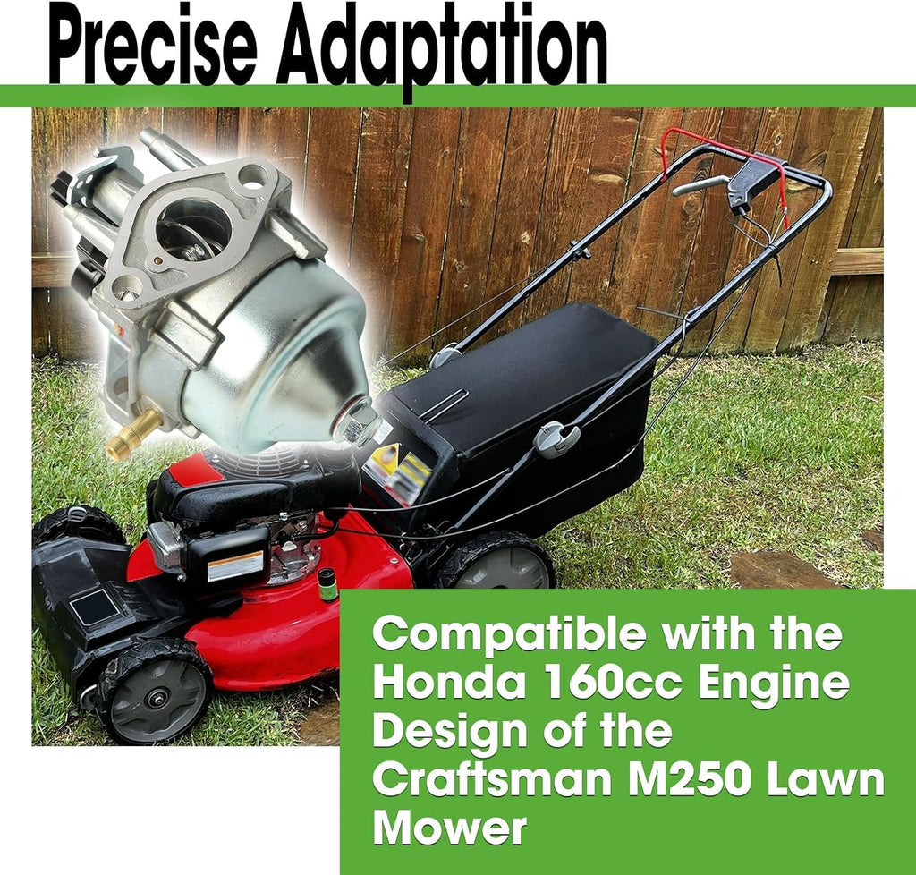 Carburetor Kit Fit for Craftsman M250 Lawn Mower Honda 160cc Engine