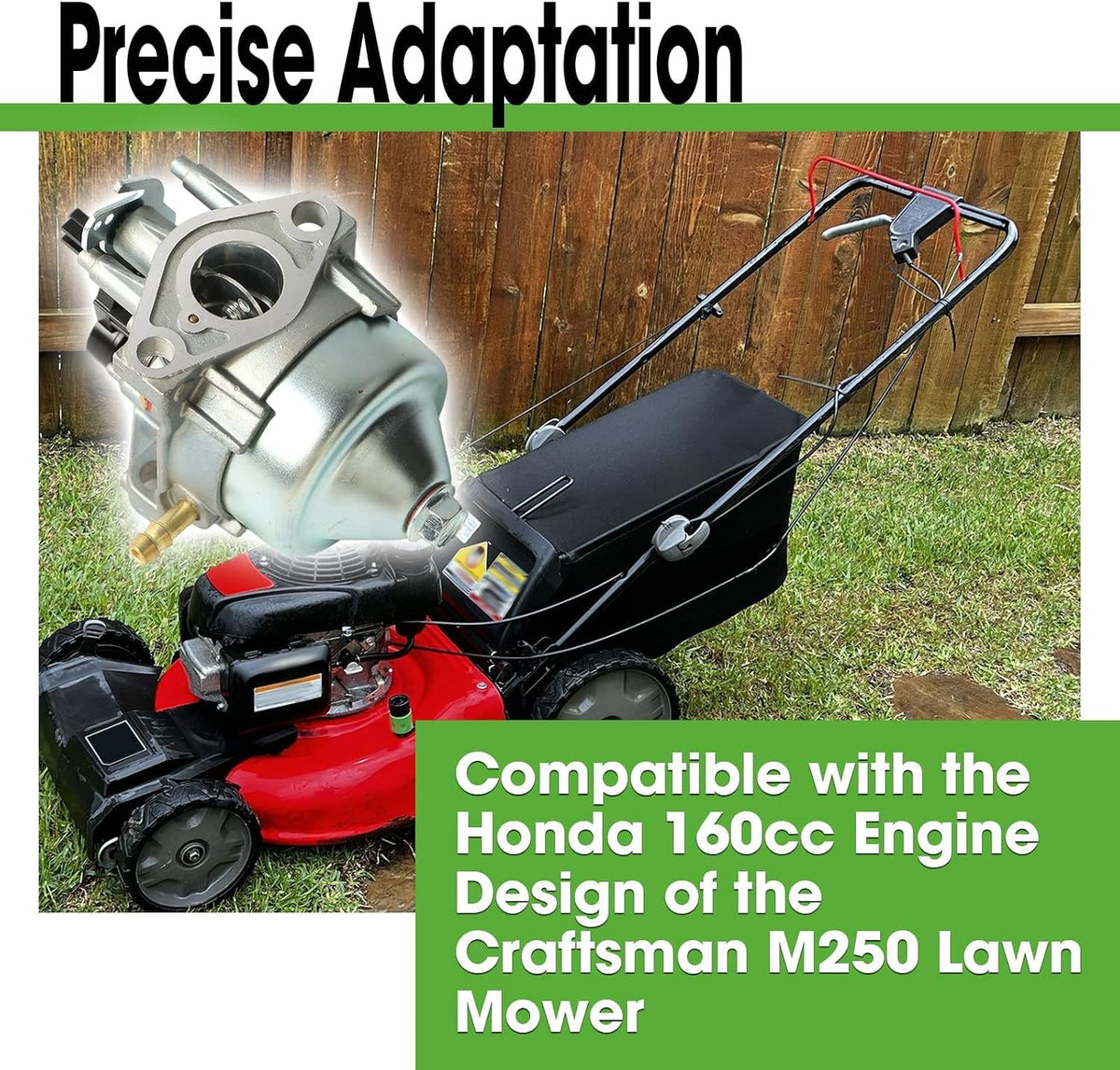 Carburetor Kit Fit for Craftsman M250 Lawn Mower Honda 160cc Engine