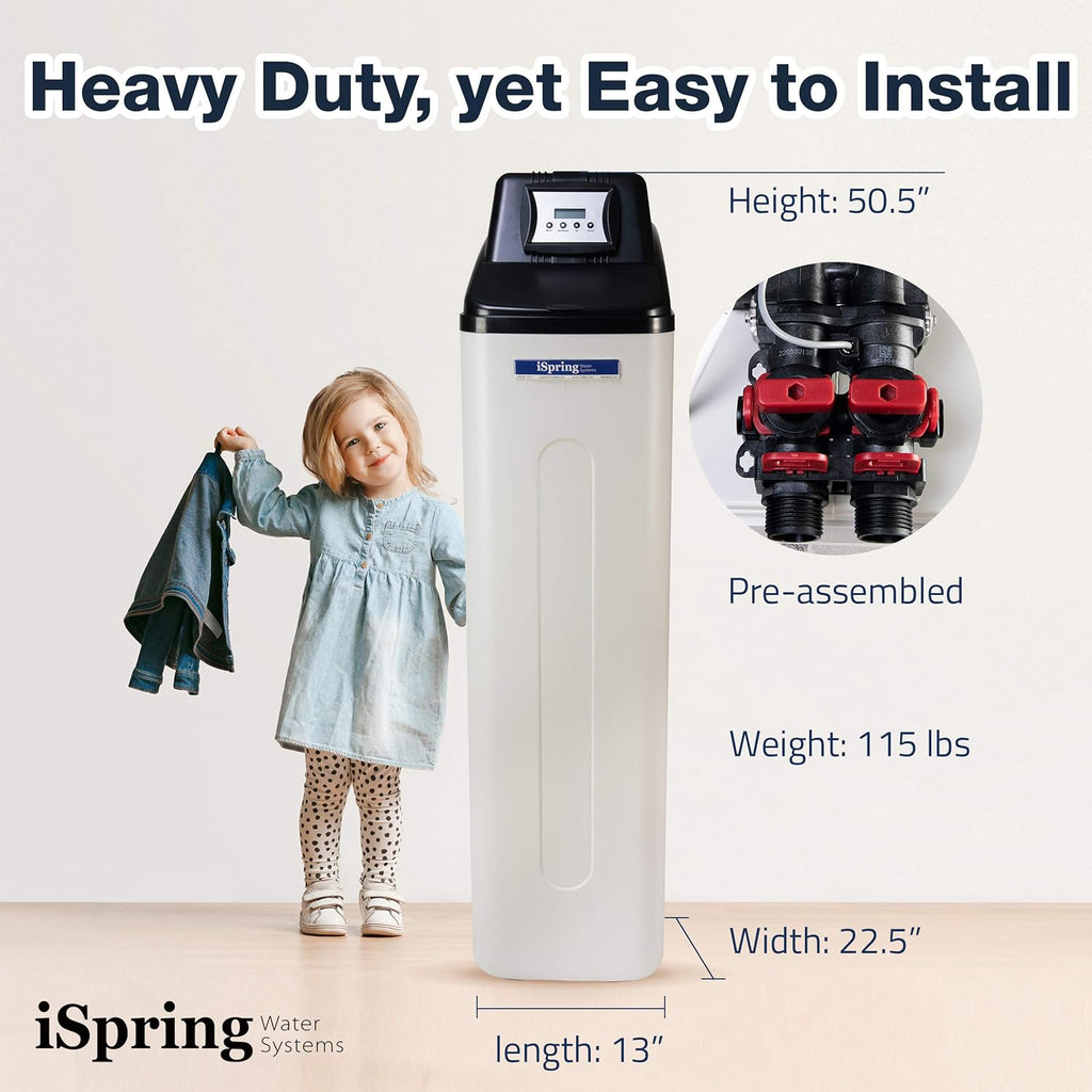 WCS45KG 45,000 Grains Whole House Water Softener, One-Tank Design