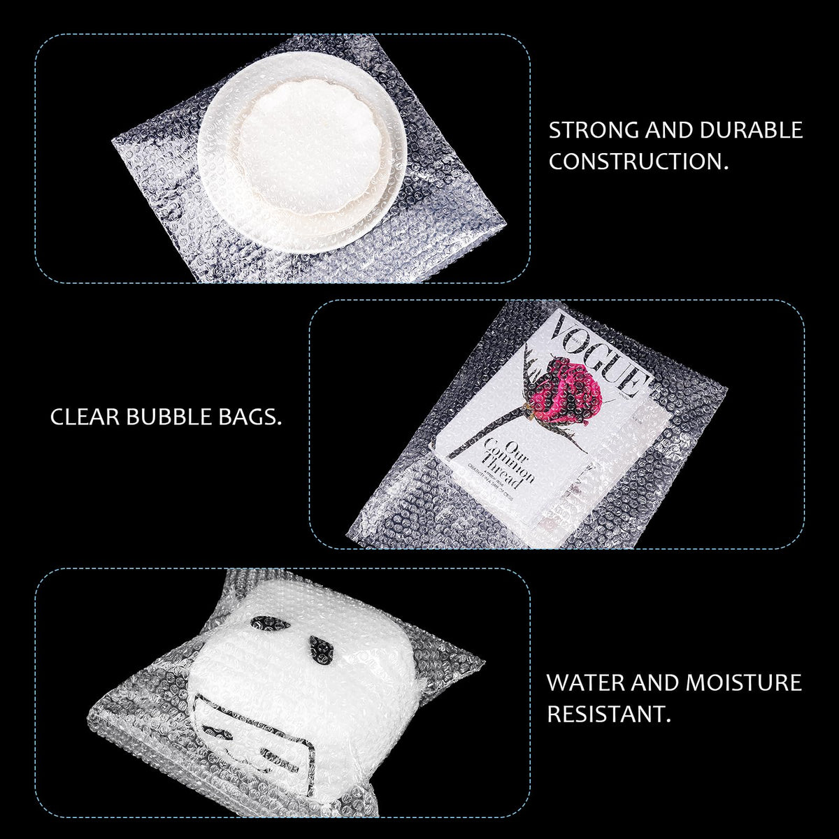 14PCS Clear Bubble Out Bags, 18x22" Large Bubble Pouches Wrap Bag