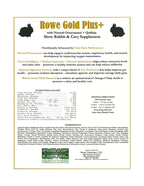 Rowe Gold Plus+ Rabbit & Cavy Supplement (2.2LB)