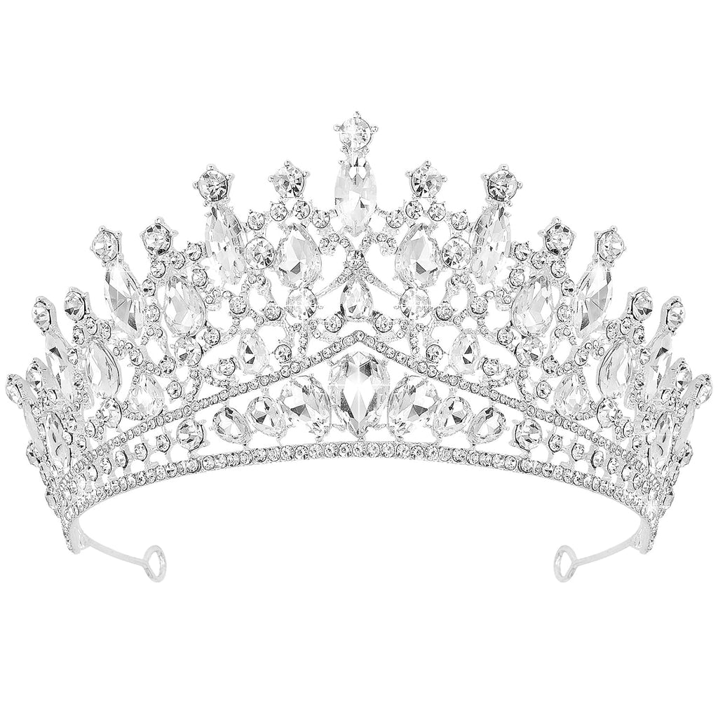 Birthday Crowns for Girls, Silver Tiaras and Crowns for Women and Girls Princess Crown and Tiara for Birthday Queen