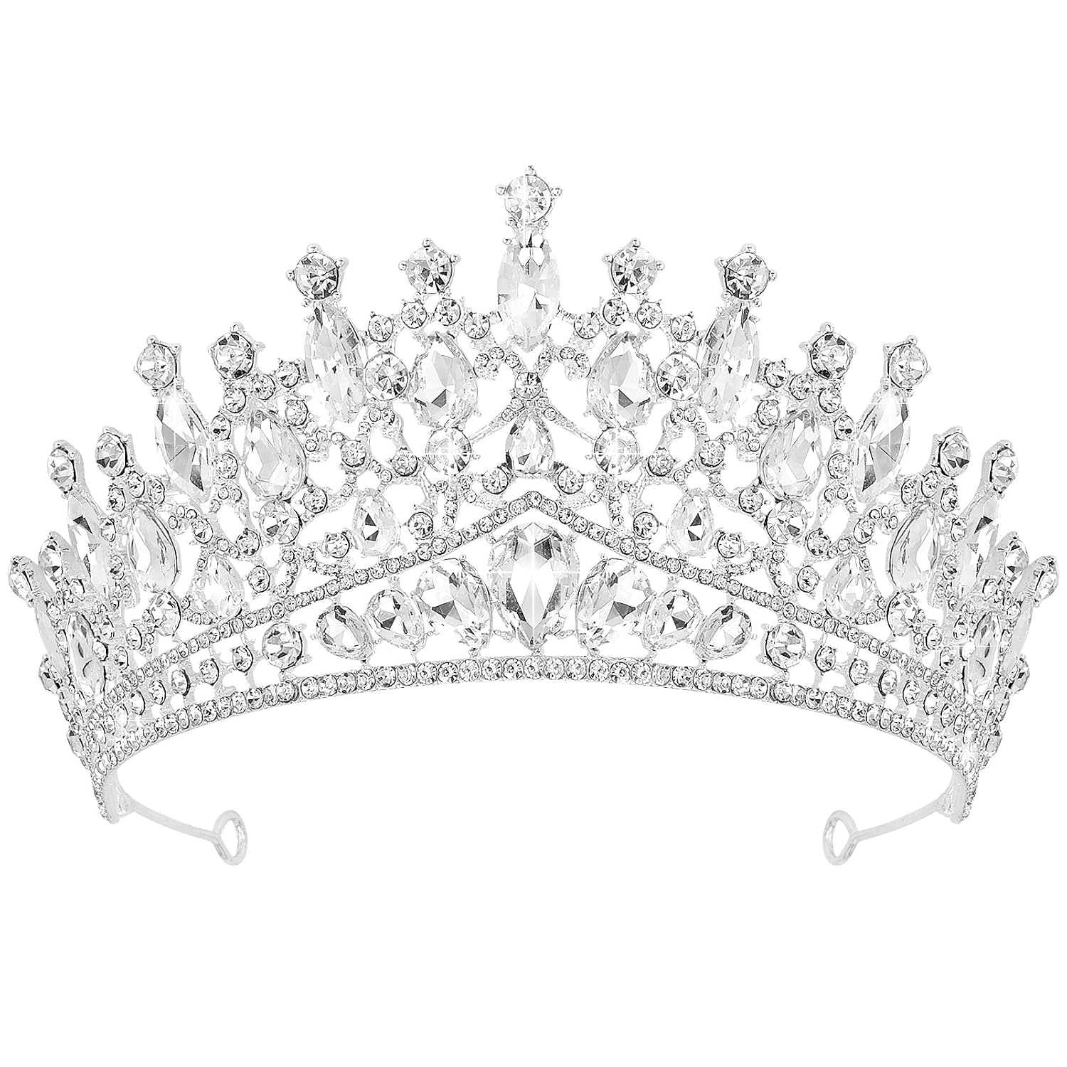 Birthday Crowns for Girls, Silver Tiaras and Crowns for Women and Girls Princess Crown and Tiara for Birthday Queen