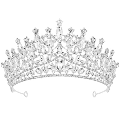 Birthday Crowns for Girls, Silver Tiaras and Crowns for Women and Girls Princess Crown and Tiara for Birthday Queen
