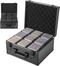 Graded Card Case 3 Row 180 PSA Slab Storage Box with Mechanical Lock, Baseball Sports Trading Cards Holder Collector
