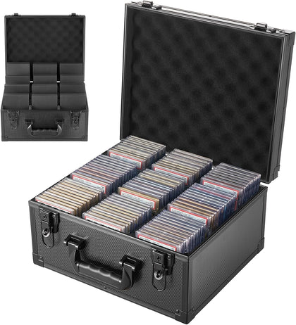 Graded Card Case 3 Row 180 PSA Slab Storage Box with Mechanical Lock, Baseball Sports Trading Cards Holder Collector