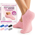 Moisturizing Gel Socks, Plush Pink, 1 Pair | Full-Foot Gel Lining, Overnight Foot Care, Dry Feet and Cracked Heels