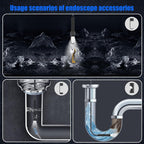 Endoscope Camera with Light, 1920P Borescope for iOS&Android, 16.4ft