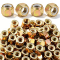 Hicarer 100 Pcs 1/2''-13 Grade 8 Lock Nut, Nylon Insert Locknut
