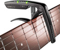 Grabtune Acoustic Guitar Capo-Tuner | 2 In 1 Equipment | Precise and Accurate Tuning System | Full Color LED Edge