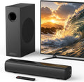 Sound Bar with Wired Subwoofer for TV, 70W 2.1 Channel Soundbar | 14" Compact Design, Deep Bass, Surround Sound
