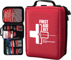 First Aid Kits - Compact First Aid Kit with Labelled Compartments Molle System Premium Emergency Kits for Home